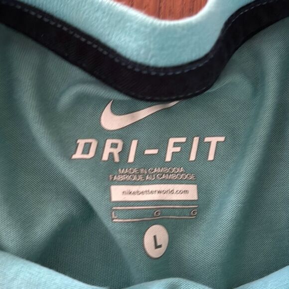 Nike Witness turquoise T-shirt size L dri-fit - Picture 3 of 4